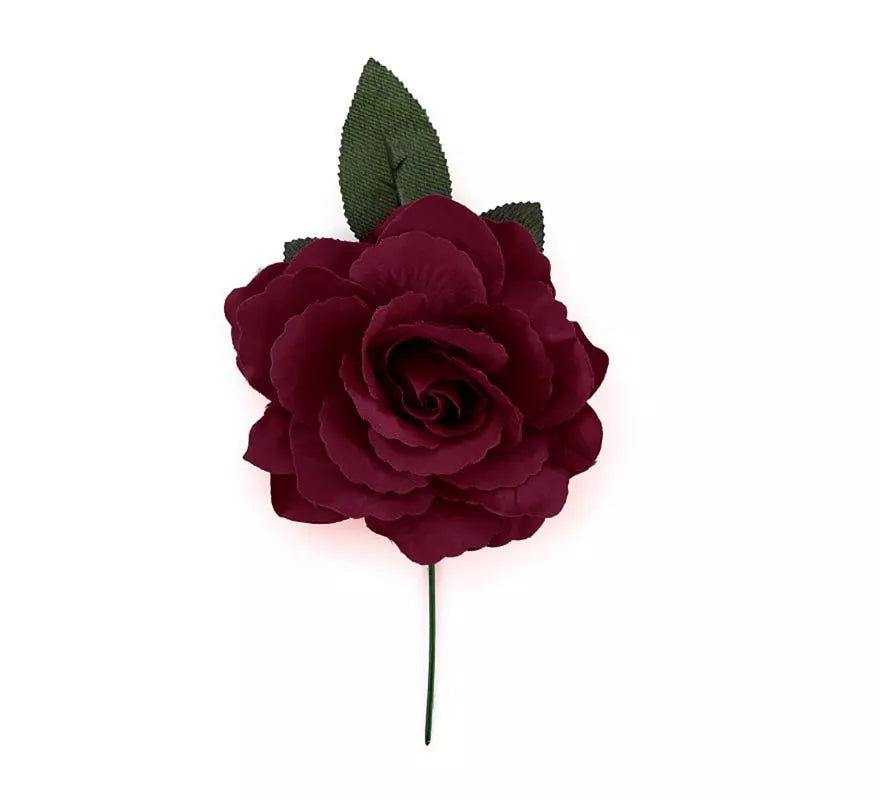 Translation missing: de.Rosa Flamenca Mediana granate de 14 cm