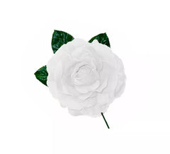 Kleine weiße Flamenco-Rose 8 cm