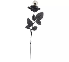 Schwarze Rose mit Engel