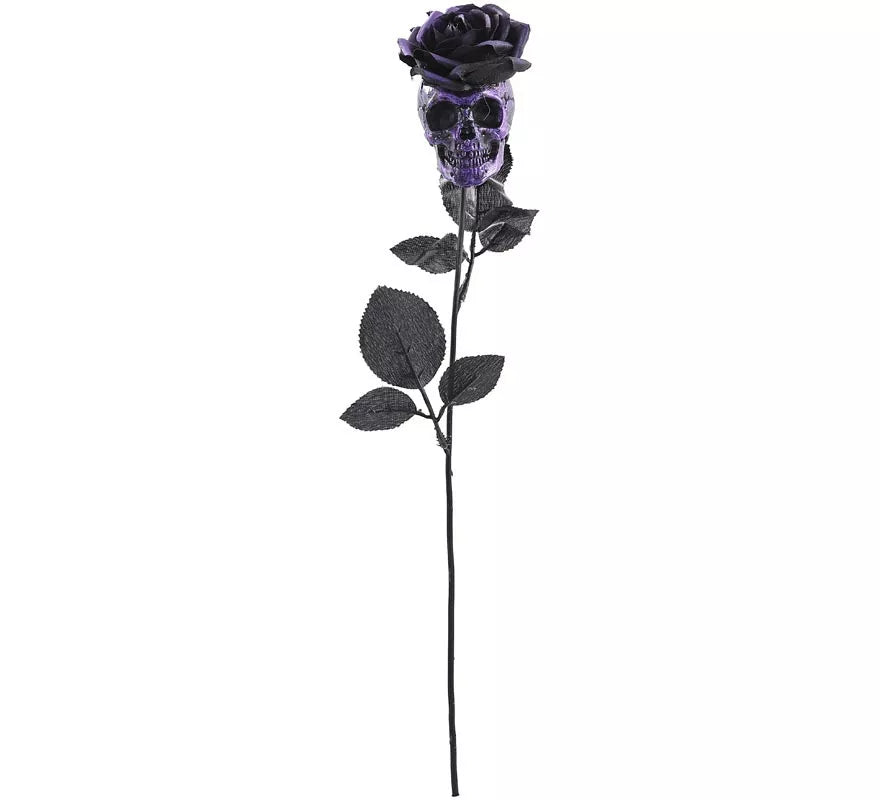 Translation missing: de.Rosa negra con Calavera morada
