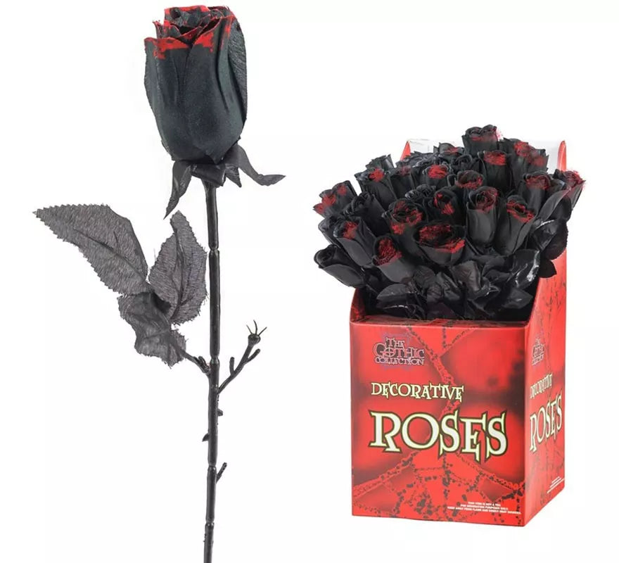 Translation missing: de.Rosa negra y roja de 46 cm