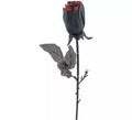 Rosa negra y roja de 46 cm