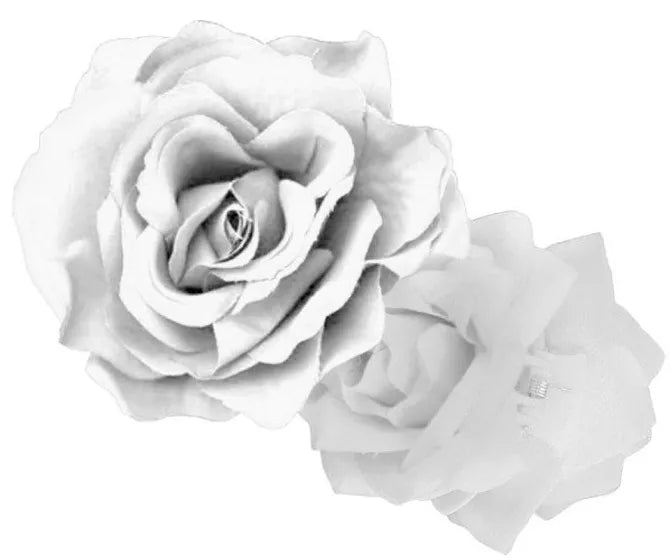 Translation missing: de.Rosa Sevillana o Chulapa de 9 cm con pinza en varios colores
