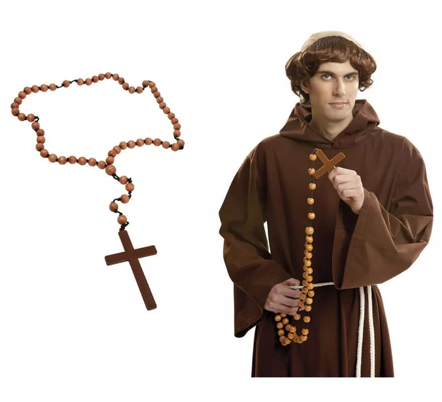 Translation missing: de.Rosario de Madera con Cruz