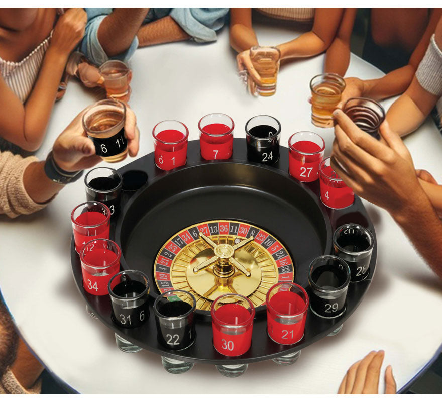 Translation missing: de.Ruleta Casino de 29 cm con 16 Vasos de 4,5 cm