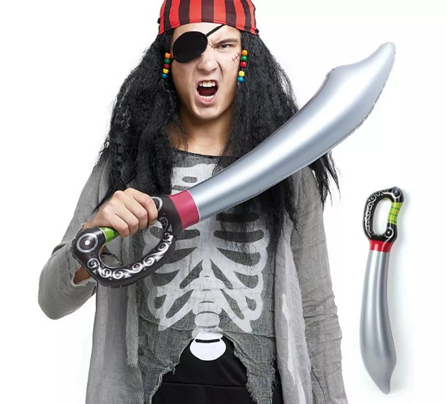 Translation missing: de.Sable Pirata Hinchable gris de 75 cm