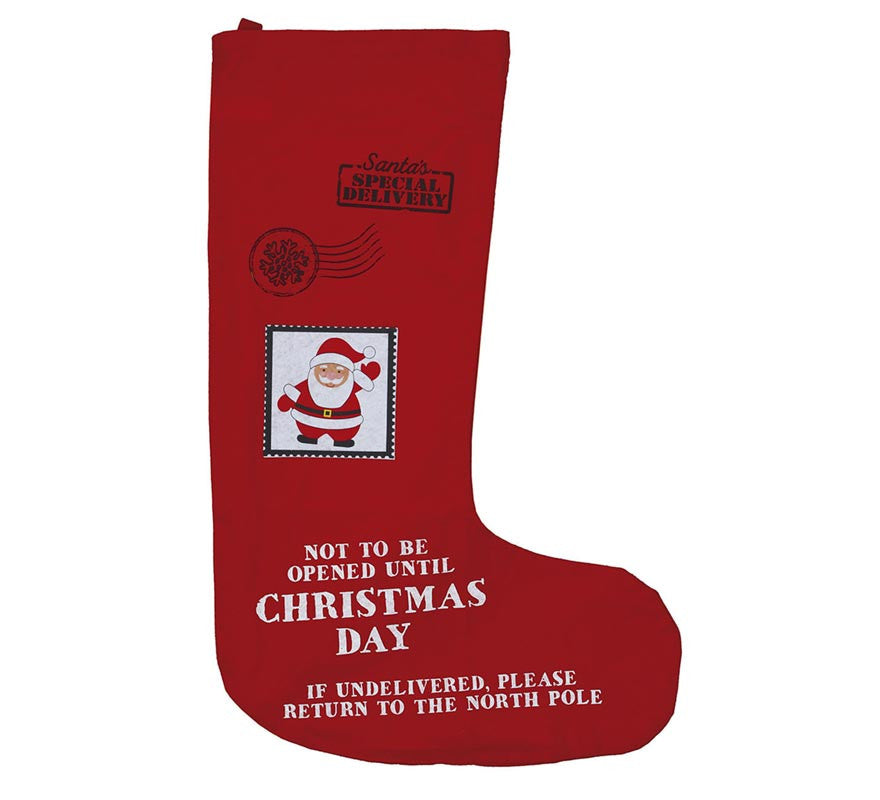 Translation missing: de.Saco de Calcetín rojo de Papá Noel de 110 cm