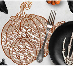 Goldener Kürbis-Untersetzer 40 cm