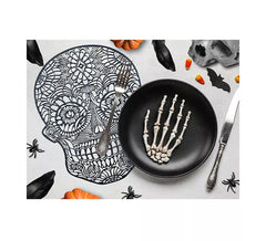 38 cm großer PVC- Totenkopf -Untersetzer