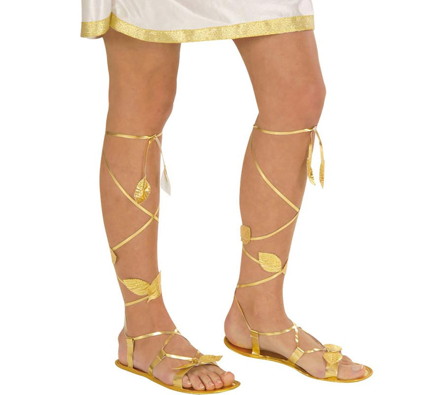 Translation missing: de.Sandalias Doradas de Diosa Griega o Romana