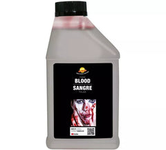 450 ml dunkel gefärbtes flüssiges Blut