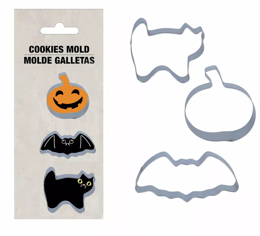 Translation missing: de.Set 3 Moldes Metálicos para Galletas