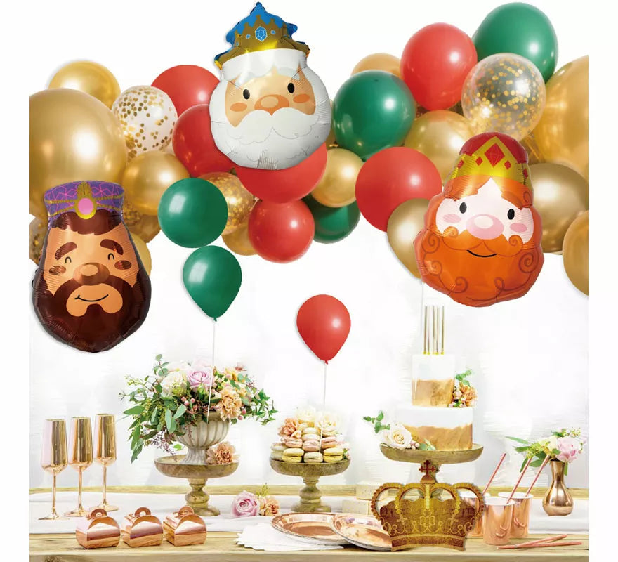 Translation missing: de.Set 30 Pcs Guirnalda de Globos Reyes Magos