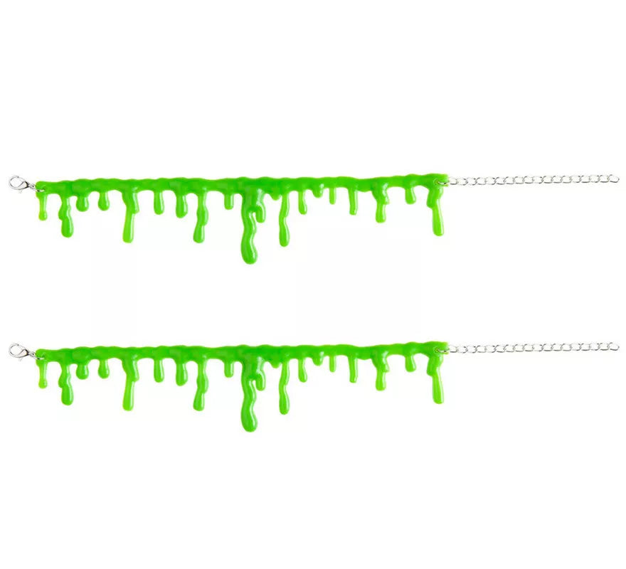 Translation missing: de.Set de 2 Pulseras de Gotas de Baba Zombie Verde