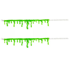 Set mit 2 grünen Zombie Drops of Slime-Armbändern