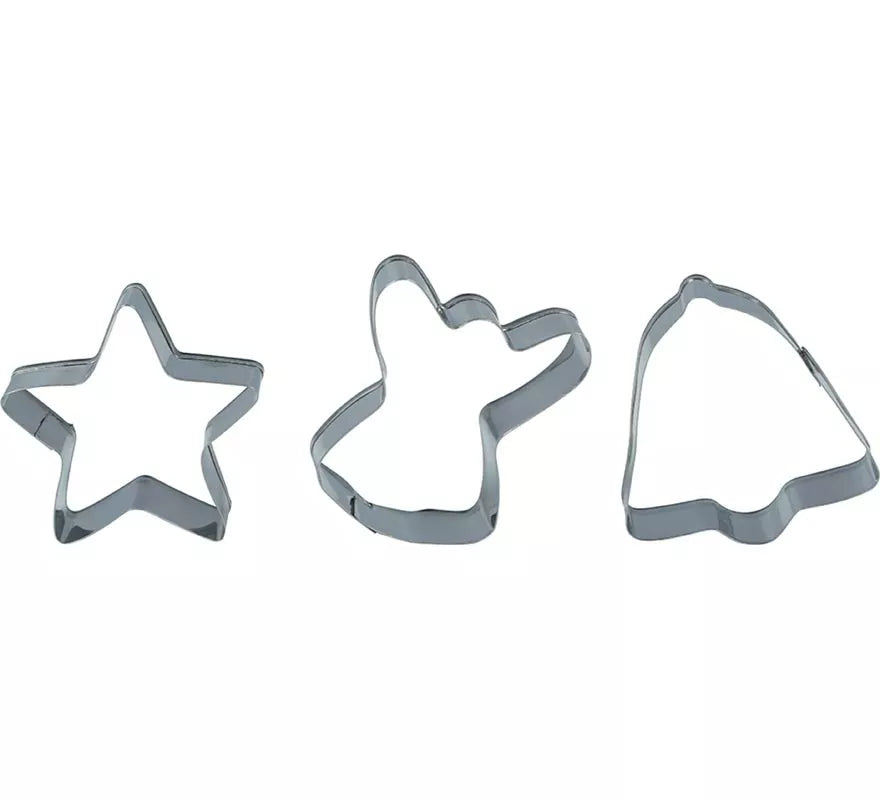 Translation missing: de.Set de 3 Moldes Metálicos Navideños para Galletas de 5 cm
