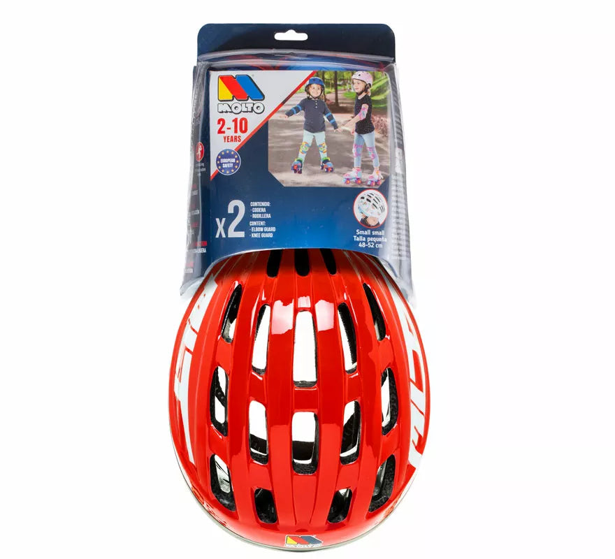 Translation missing: de.Set de Casco y Protecciones rojo