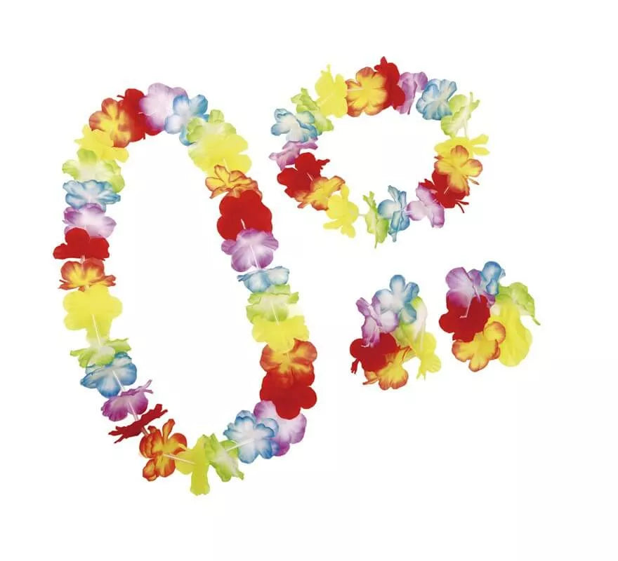 Translation missing: de.Set de Hawaiana: Corona, collar y pulseras