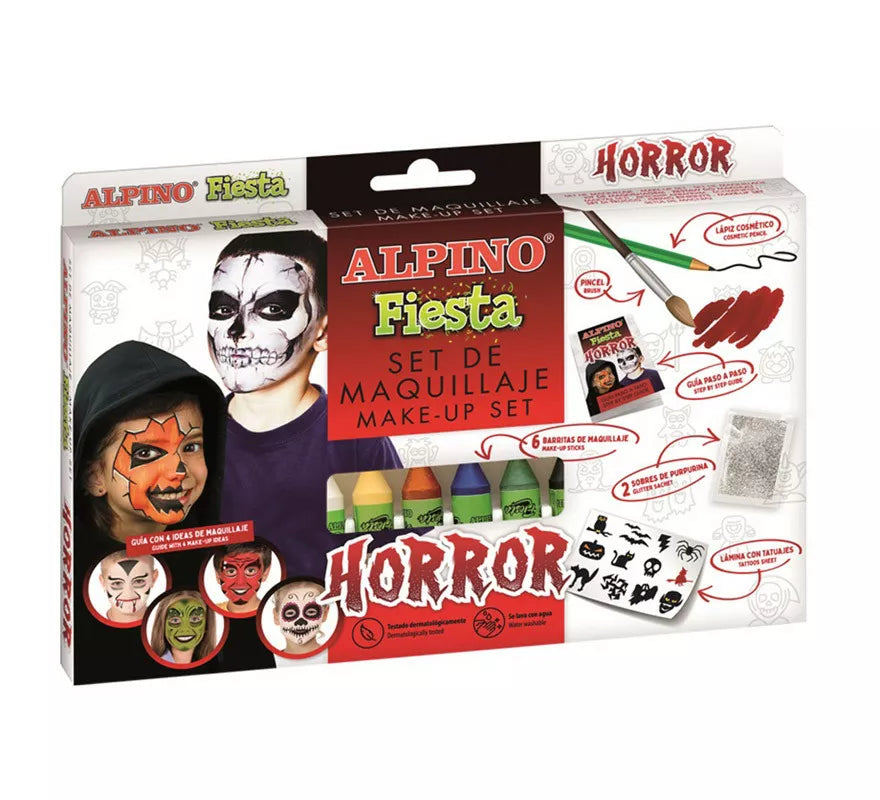 Translation missing: de.Set de Maquillaje Horror Fiesta en colores surtidos de 6 unidades de 5 grs