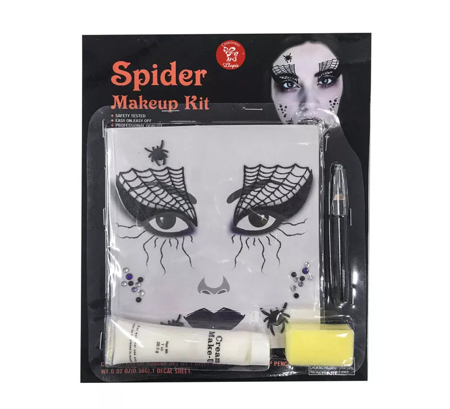 Translation missing: de.Set de Maquillaje Tatuajes Brillantes Araña Bruja