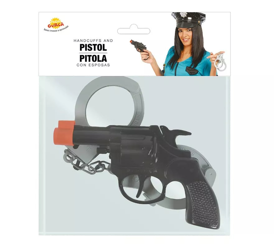 Translation missing: de.Set de pistola revolver con esposas