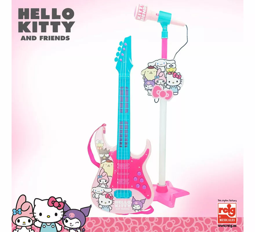 Translation missing: de.Set Guitarra y Micrófono Hello Kitty con Funciones