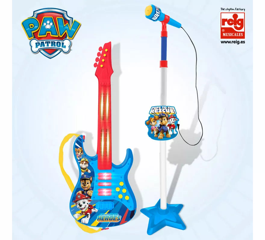 Translation missing: de.Set Guitarra y Micrófono La Patrulla Canina con Funciones