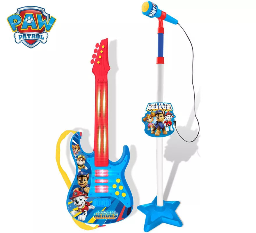 Translation missing: de.Set Guitarra y Micrófono La Patrulla Canina con Funciones