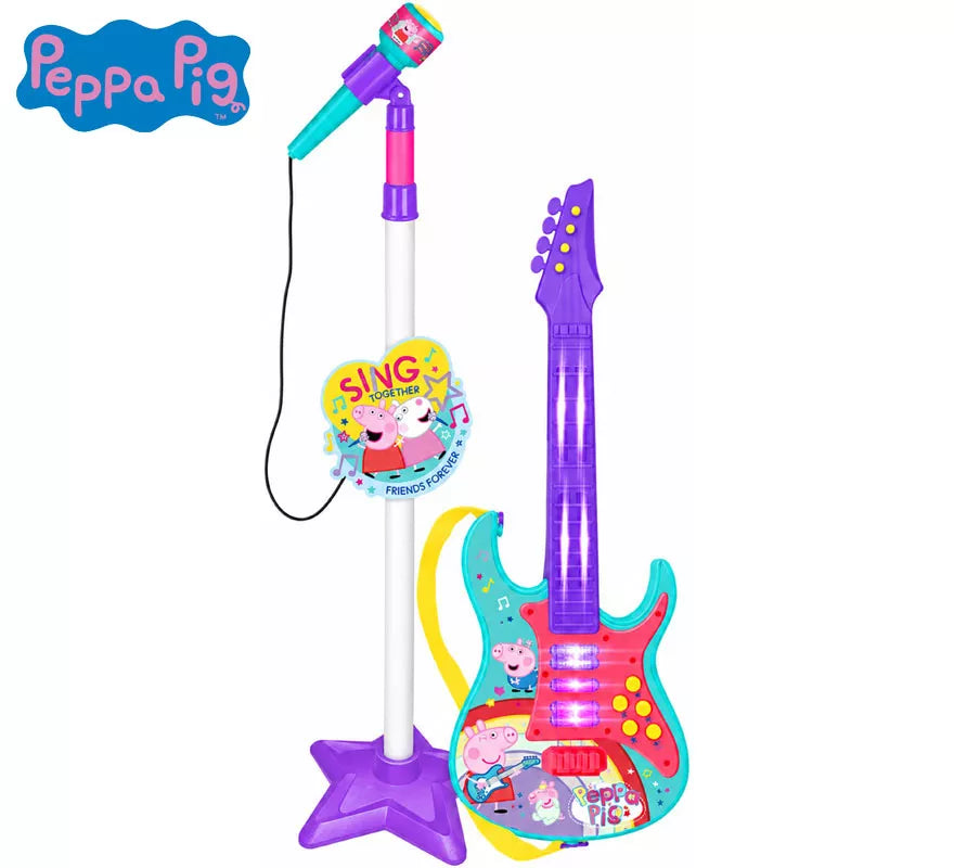 Translation missing: de.Set Guitarra y Micrófono Peppa Pig con Funciones