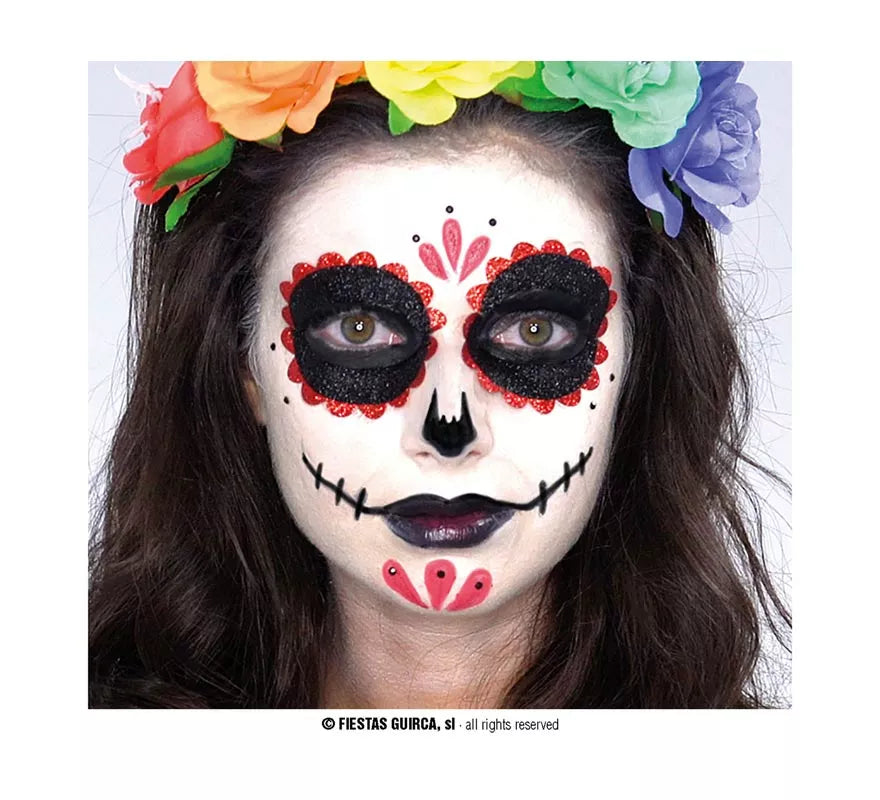 Translation missing: de.Maquillaje de Catrina bordes rojos