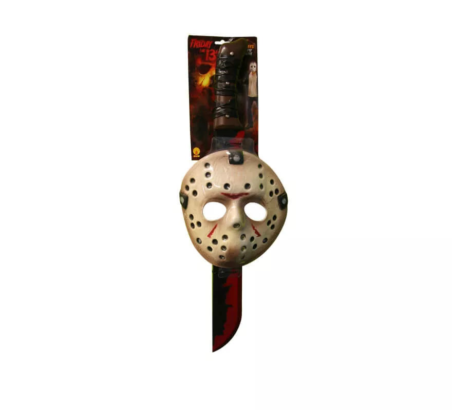 Translation missing: de.Set máscara y machete Jason Viernes 13 Hallloween