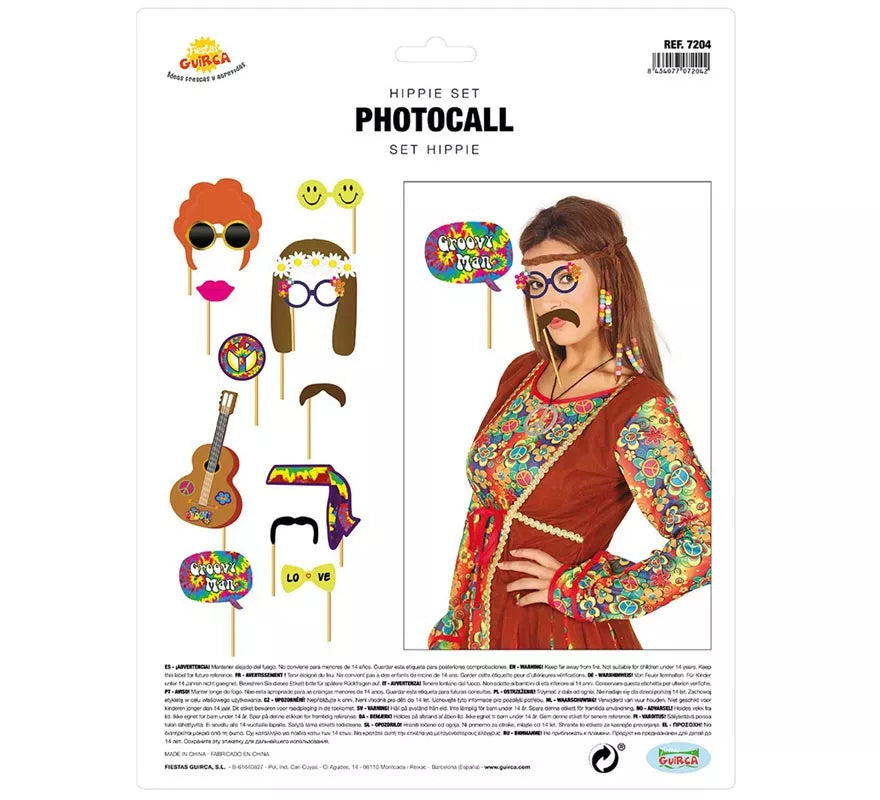 Translation missing: de.Set para Photocall hippie 12 Pcs