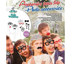 Hochzeits-Fototermin 12er-Set mit Stick