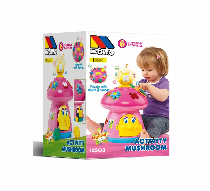 Seta de Actividades Musical rosa infantil