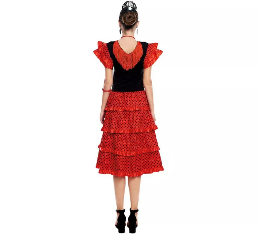 Translation missing: de.Sevillana rojo y negro para mujer