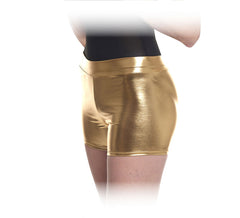 Goldene Shorts für Damen