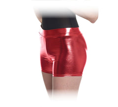 Dunkelrote Shorts für Damen