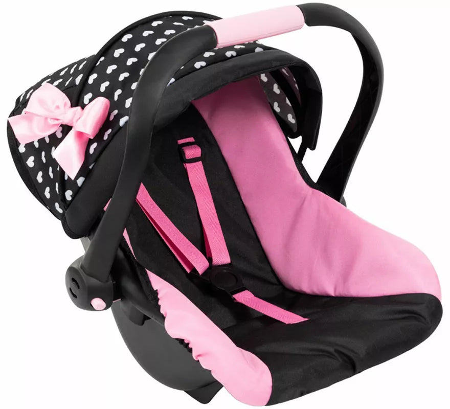 Translation missing: de.Silla de Coche para Muñecas negro y rosa