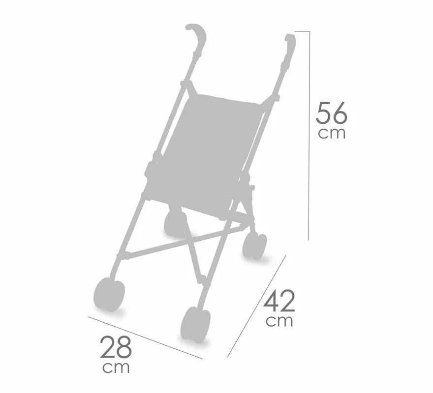 Translation missing: de.Silla de Muñecas de hasta 48 cm azul Plegable