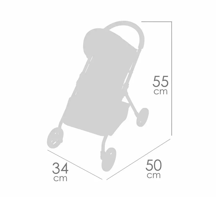 Silla de Muñecas de hasta 50 cm de 4 ruedas