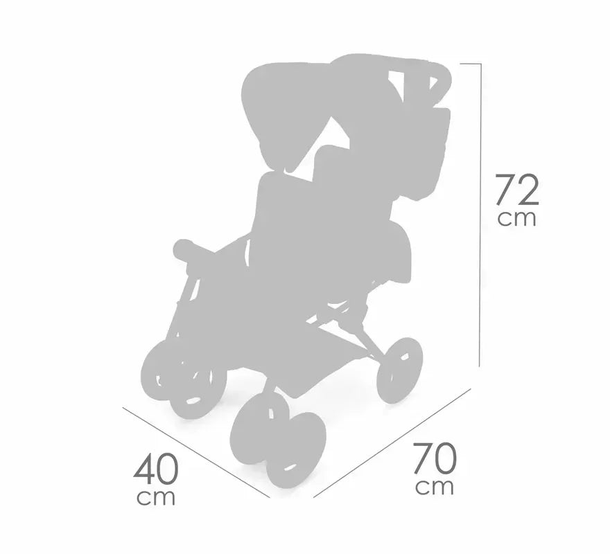 Silla Gemelar de Muñecas de hasta 52 cm Plegable