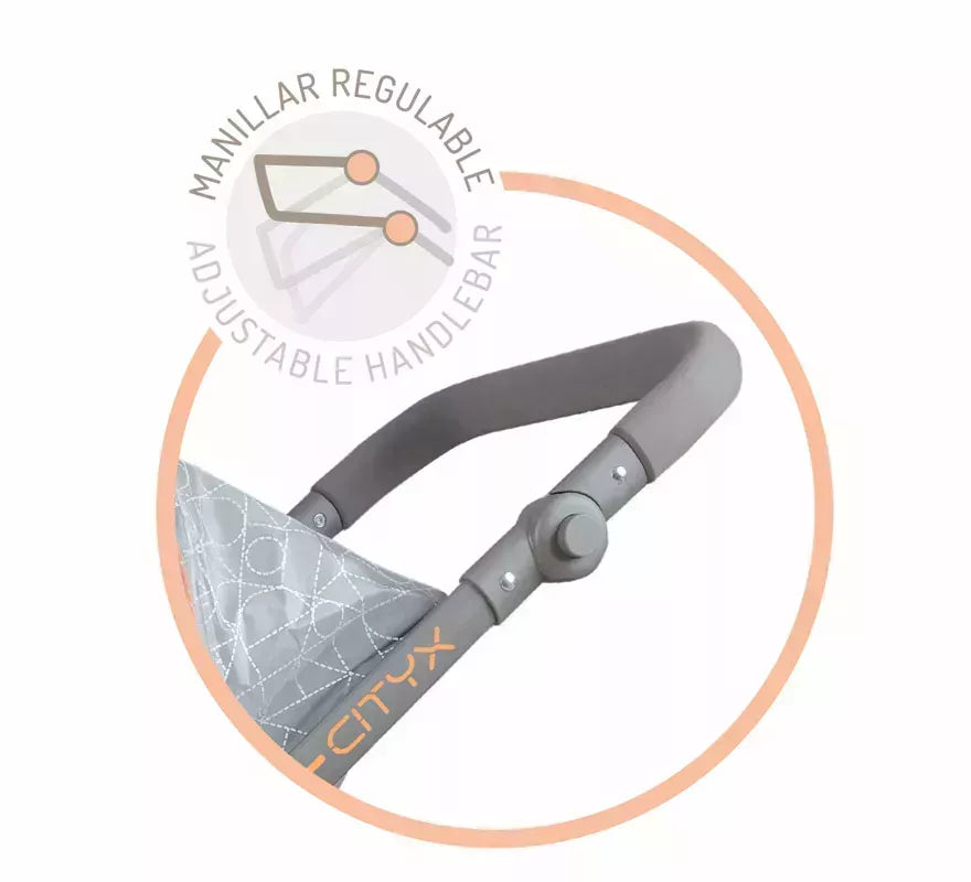 Silla Gemelar de Muñecas de hasta 52 cm Plegable Multiposición