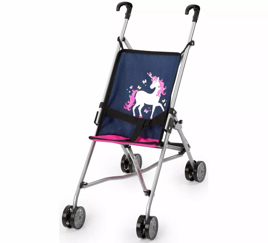 Translation missing: de.Sillita Paraguas azul de Unicornio para Muñecas