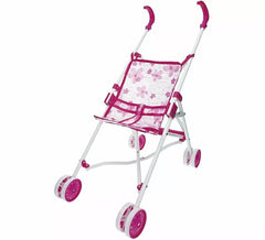 Einfacher rosa Buggy für Puppen
