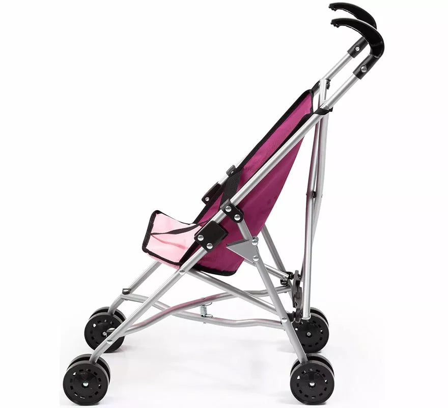Sillita Paraguas rosa y morado de Unicornio para Muñecas