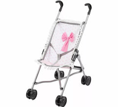 Trendiger rosa Regenschirm-Puppenbuggy