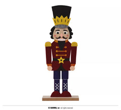 42 cm Soldat aus rotem Holz und Filz