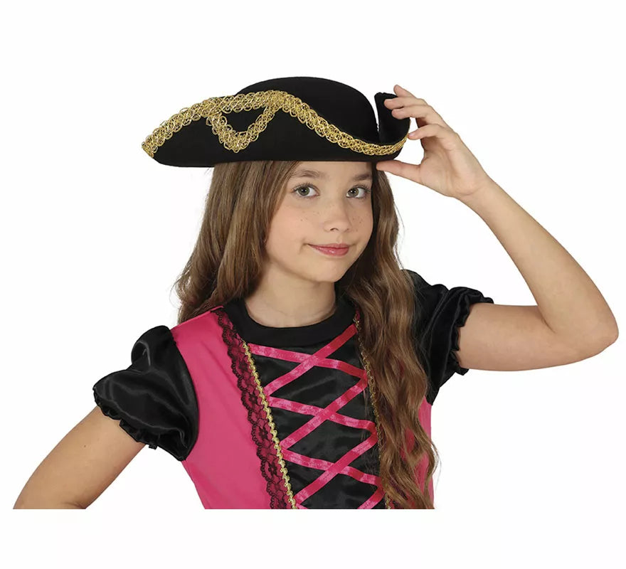 Translation missing: de.Sombrero Almirante o Pirata de fieltro infantil