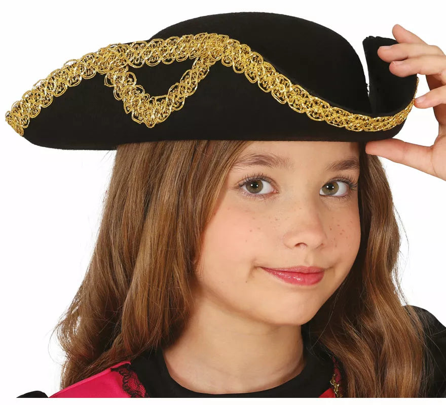 Translation missing: de.Sombrero Almirante o Pirata de fieltro infantil