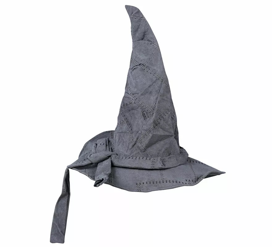 Sombrero Alto de Brujo Gris Infantil